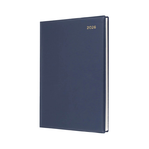 Diary Collins Belmont Quarto Day to a Page Navy Blue Y2026 QBA41V59
