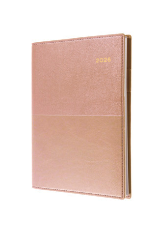 Diary Collins Vanessa Wiro A4 Week to View Rose Gold Y2026 345V49