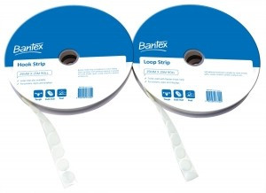 Hook And Loop Fastener Bantex Loop Strip 25mm x 25M Roll 807700
