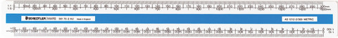 Scale Ruler 300mm Staedtler 561702 Oval 1.1  1.5  1.10  1.100  1.20  1.200  1.50