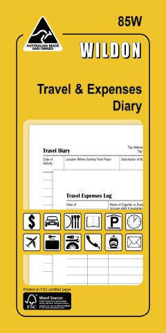 Travel and Expenses Diary Wildon 85W