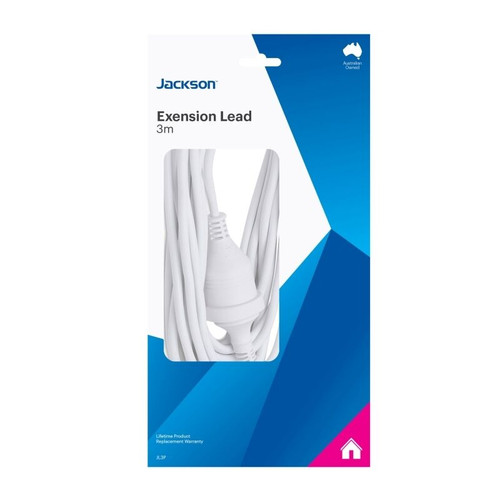 Jackson 3M Extension Lead White