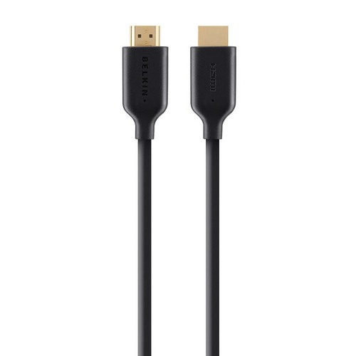 Belkin High Speed HDMI Cable With Ethernet 4K/Ultra HD Compatible (2M) - Black (F3Y021bt2M), 120Hz, 10.2Gbps Bandwidth, 2 Years Warranty