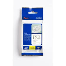 Brother 12mm Gold on White Labelling Tape - 4 meters