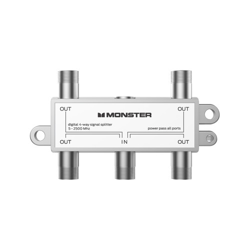 Monster Coax 4 Way Splitter