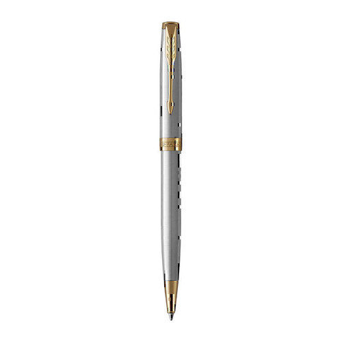 Parker Sonnet Stainless Steel Gold Trim Ballpoint