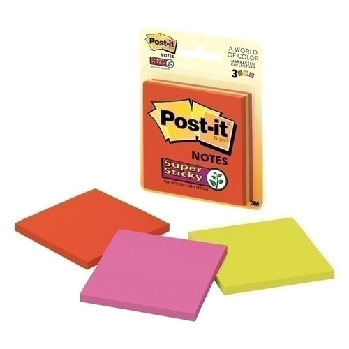 Post-It Super Sticky Notes 3321-Super StickyAN Pk3 Box of6