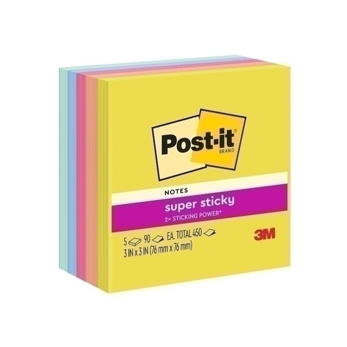Post-It Super Sticky Notes 654-5Super StickyJOY Pack of 5