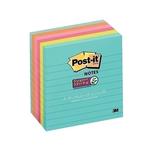 Post-It Notes 675-6Super StickyMIA Supernova Neon Pk6