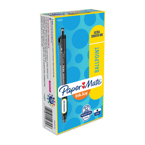 Paper Mate InkJoy 300RT BP Blk Pack of 12