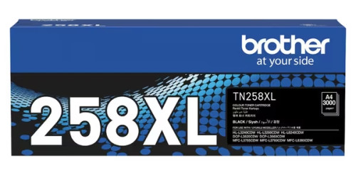 Brother TN258XL Black Toner Cartridge - 3,000 pages