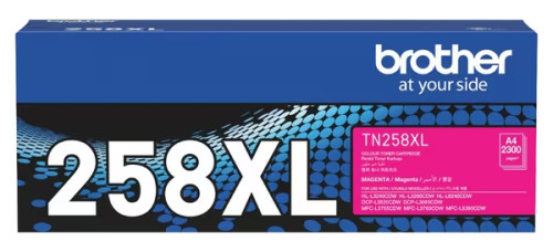 Brother TN258XL Magenta Toner Cartridge - 2,300 pages