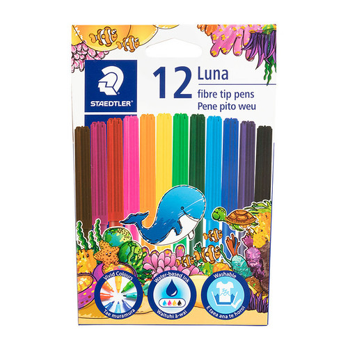 Staedtler Luna Felt Tip Assorted Box 12