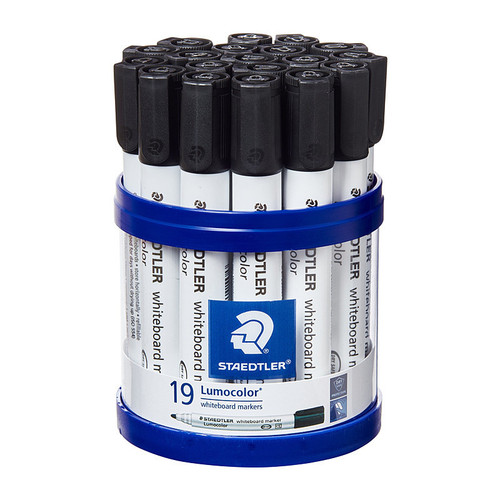 Staedtler WhiteBoard Marker 351 Bulletl Black Cup19