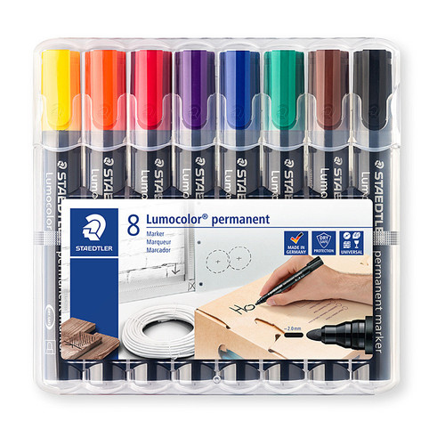 Staedtler Permanent Marker 352 Bulletl Assorted Box 8