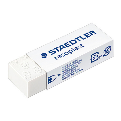 Staedtler Eraser Rasopl Assorted 65mm Box 20