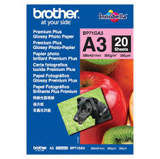 Brother A3 Premium Plus Glossy Paper (20 Sheets) - 260GSM