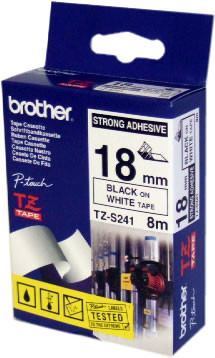 Brother 18mm Gold on Black Tape - 8 meters
