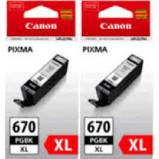 Canon PGI670XL Black Ink Twin Pack -