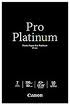 Canon Photo Paper Pro Platinum  A3+  10 Sheets - 300gsm