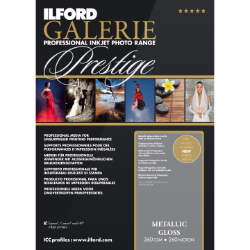 Ilford GALERIE Metallic Gloss (260gsm) 16.5x23.4?? A2 25 Sheets