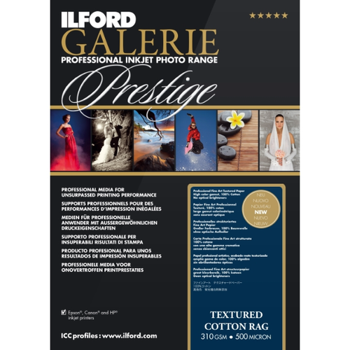 Ilford GALERIE Textured Cotton Rag (310gsm) A3 25 Sheets