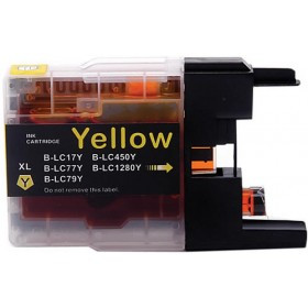 Compatible Brother LC-77XL Extra High Yield Yellow Cartridge - 1,200 pages
