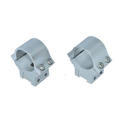 Arctic Fox 30mm High Weaver Silver Scope Rings