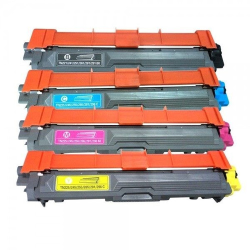Compatible Brother TN-25X 4 Colour Pack - 1 x  TN-251 BK, 1 x each TN-255 CMY