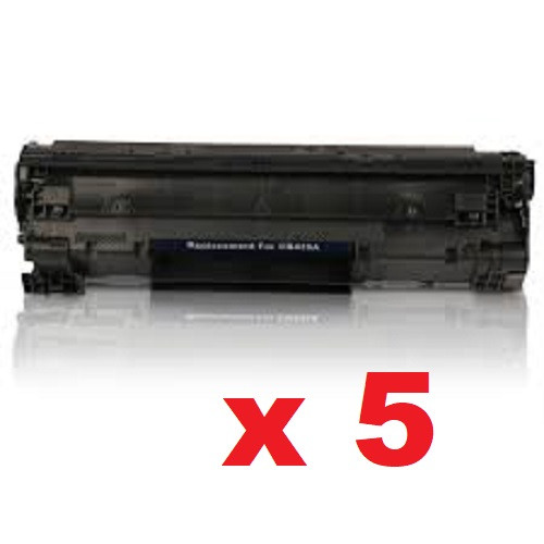 5 x Compatible HP No.35A Toner Cartridge - 1,500 pages