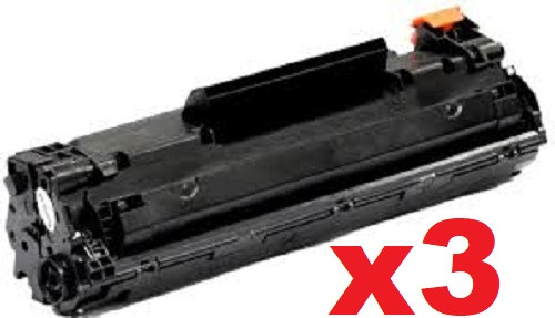 3 x Compatible HP No.83X Black Toner Cartridge - 2,200 pages