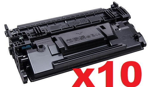 10 x Compatible HP No. 87A Toner Cartridge - 9,000 pages