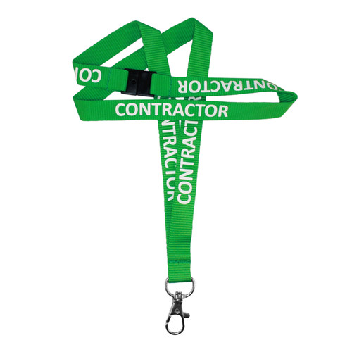 Contractor Lanyard (Green) - per 100