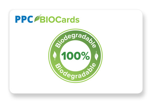 Cards .76mm PVC Food Safe White Dual Sided CR80 (500 Pack)