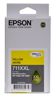 Epson 711XXL Yellow Ink Cartridge for WP4590, 4090- 3,400 pages