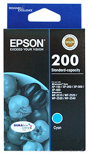 Epson T200 Standard Capacity Cyan Ink Cartridge - 300 pages