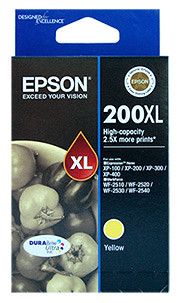 Epson 200XL High Capacity Yellow Ink Cartridge - 650 pages