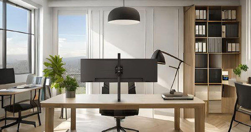 Atdec AWMS-BT75 Super Heavy Duty Mount on Tall Post, Grommet Clamp, Black