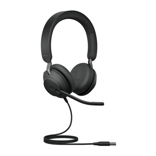 Jabra Evolve2 40 SE Wired USB-A MS Stereo Headset, 360° Busy Light, Noise Isolationg Ear Cushions, 2Yr Warranty
