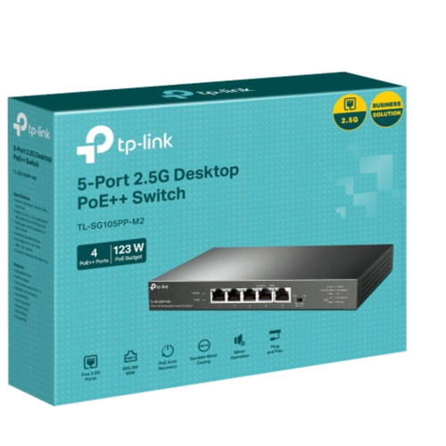 Mercusys MS105GS 5-Port Gigabit Desktop Switch, 5×10/100/1000 MbpsRJ45 port Supporting Auto-MDI/MDIX