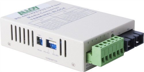 Alloy SCR460SC-4 RS-232/422/485 Serial Terminal to Single Mode Fibre Converter. Max. range 20Km