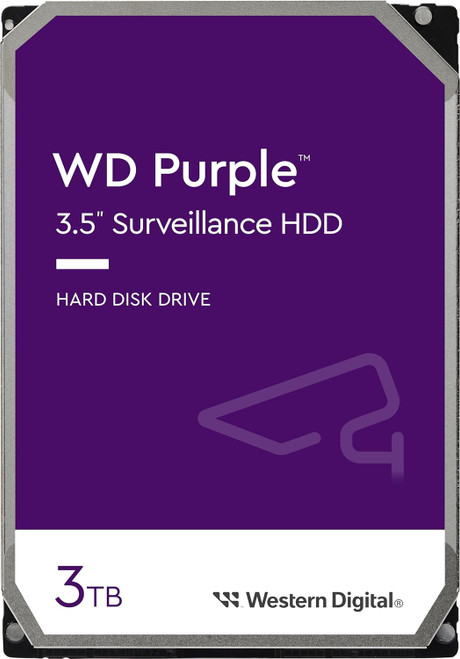 Western Digital WD Purple 3TB 3.5' Surveillance HDD 5400RPM 64MB SATA3
