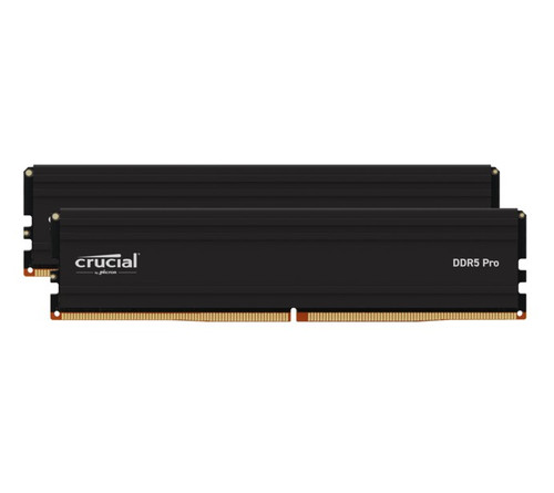 Crucial Pro 32GB (2x16GB) DDR5 UDIMM 5600MHz CL46 Black Heat Spreader Support Intel XMP AMD EXPO for Desktop PC Gaming Memory