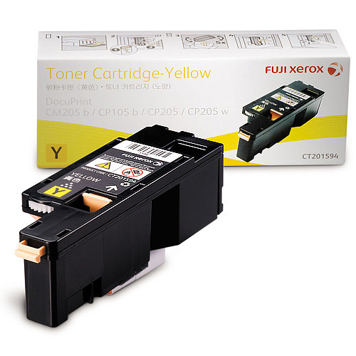 Fuji Xerox DocuPrint CP105B / CP205 / CM205 Yellow Toner Cartridge 1,400 pages