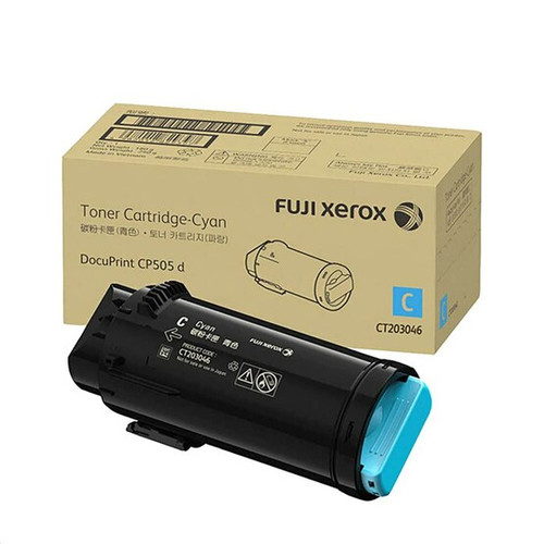Fuji Xerox CT203046 CP505D  Cyan Toner Cartridge - 11,000 pages