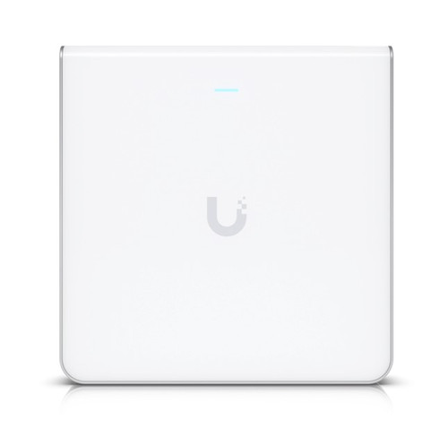 Ubiquiti UniFi Wi-Fi 6 Enterprise Sleek, Wall-mounted WiFi 6E Access Point, Integrated Four-port Switch, For High-density Office Network,Incl 2Yr Warr