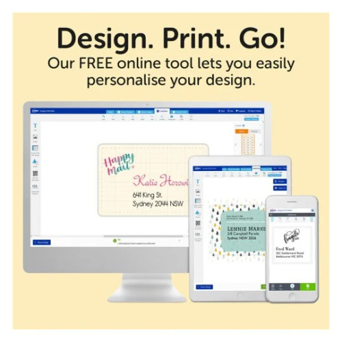 Avery InkjetLabel J8162 16UP Pack of 50 - Quick Peel Address Labels with Sure Feed 99.1 x 34 mm, Inkjet, Permanent