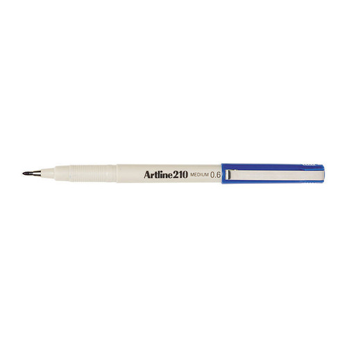 Artline 210 Flineliner Pen 0.6mm Blue Box of 12