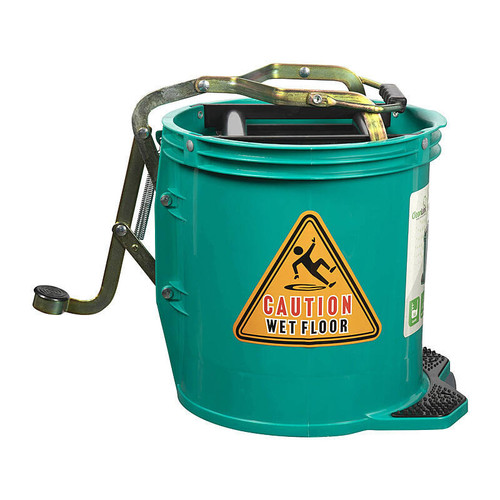 Cleanlink Heavy Duty Mop Bucket Metal Green
