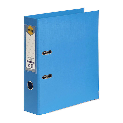Marbig PE Lever Arch A4 Sky Blue